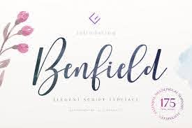 Пример шрифта Benfield